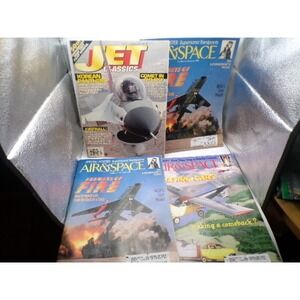 Vintage Air & Space Smithsonian Jet Classic Magazine Lot with Slipcase 1990 1991